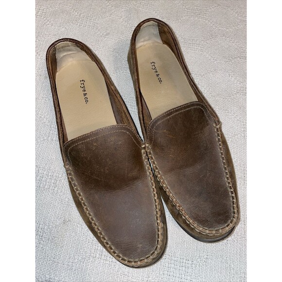 Frye Men’s Casual Loafers Size 10.5 M Brown Leather Comfort Outdoors Relaxed main image 4